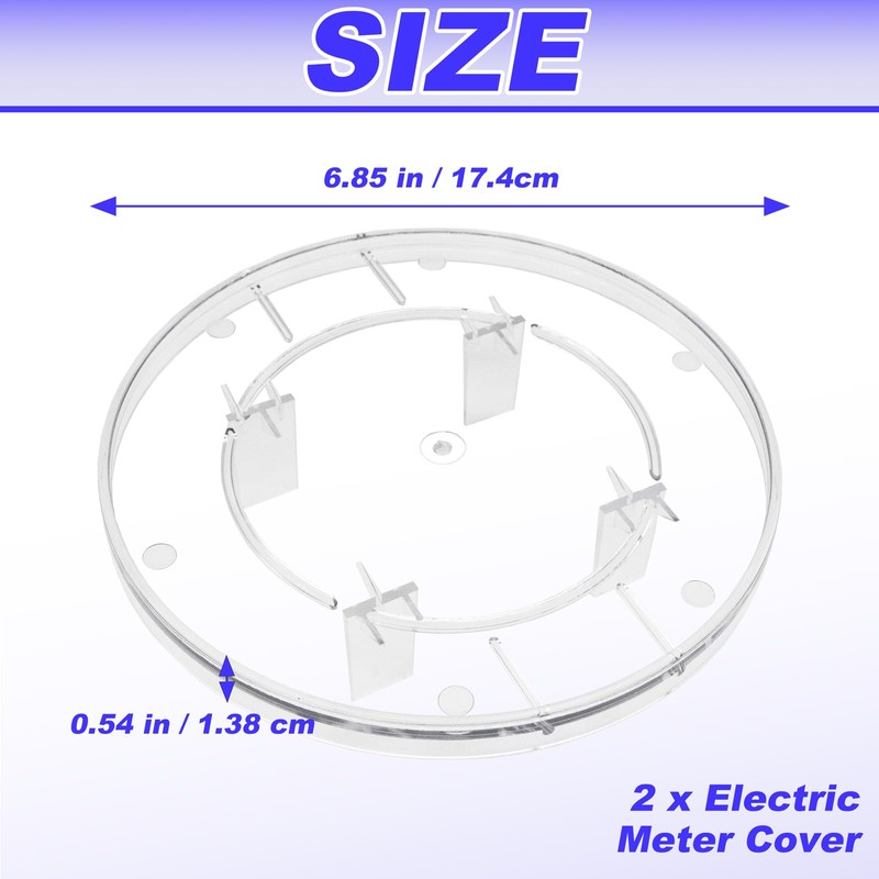Electric Meter Covers Clear Plastic Meter Socket Covers Replacement Compatible