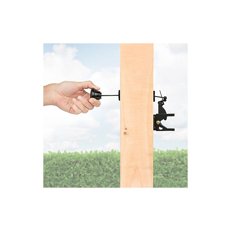 National Hardware N109-070 Gate Latch Cable Pull, Black