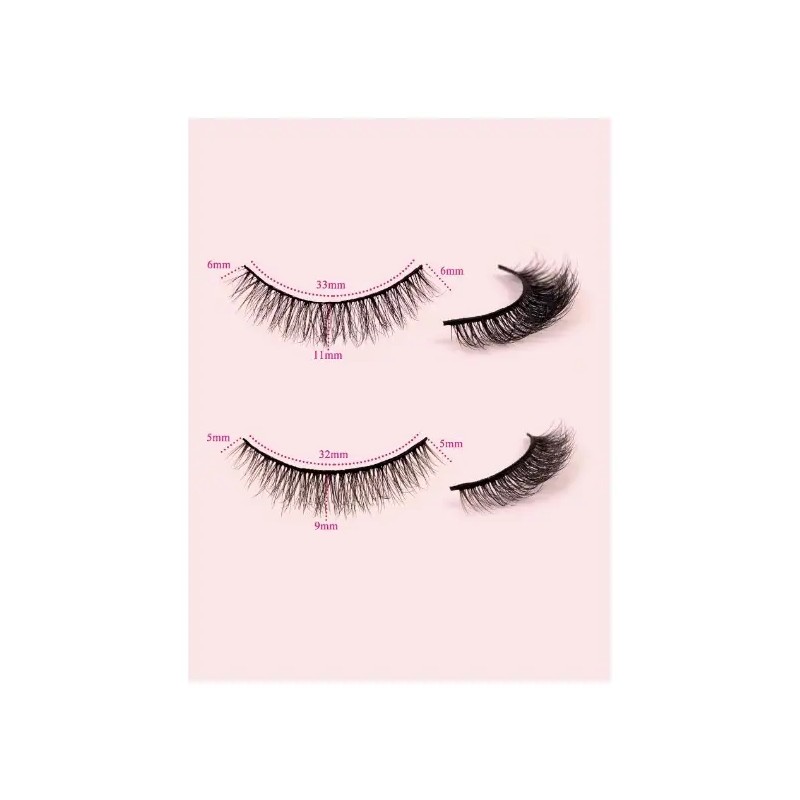 10 Pares Pestañas Postizas Maquillaje 3d Tipo Mink Naturales