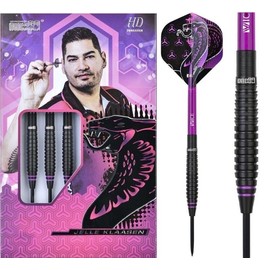 ONE80 Steel Dart Jelle Klaasen The Cobra HD 80% Tungsten Steeltip Dart Steel Dart High Quality Tungsten Dart Set with Shafts and Flights (24 g)