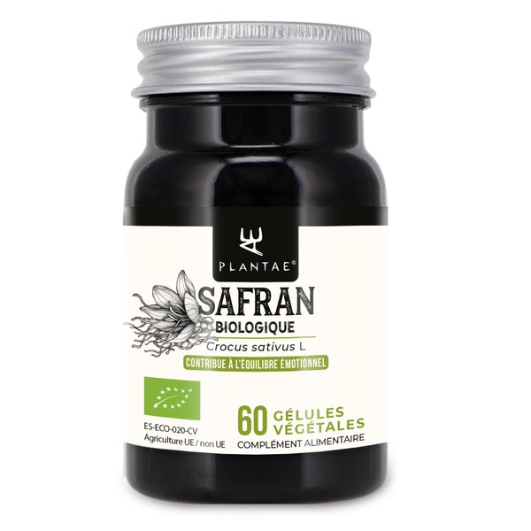 Organic Saffron * 15 mg / 60 Capsules * Emotional Balance, Muscles and Skeletons