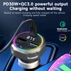 QUMOX Bluetooth 5.3 FM Transmitter Car Charger, PD 30W +