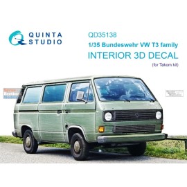 Quinta Studio QTSQD35138 1:35 Quinta Studio 3D Decal - Bundeswehr VW T3 Family (TAK kit)