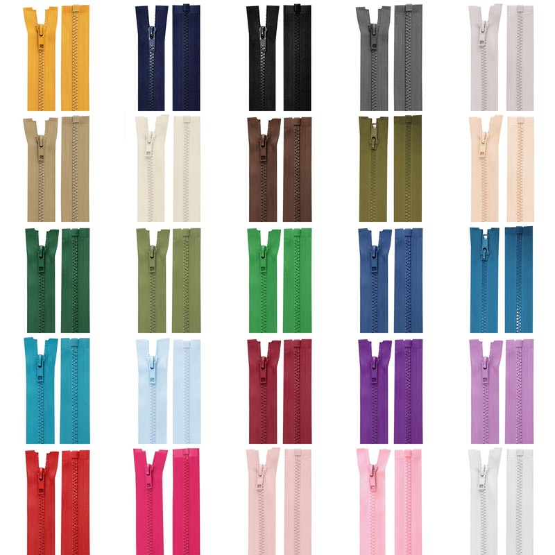 cyclingcolors 2x Cerniera Lampo n. 5 70 cm Chiusure Cursore