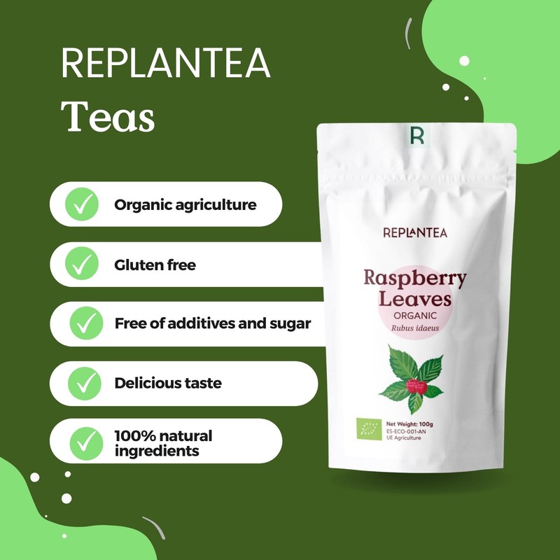 Raspberry Leaf Tea Organic 100g (50 Cups) | Rubus idaeus,