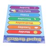Week Poster Chart Laminated Preschool Poster Educational Toys for Kindergarten