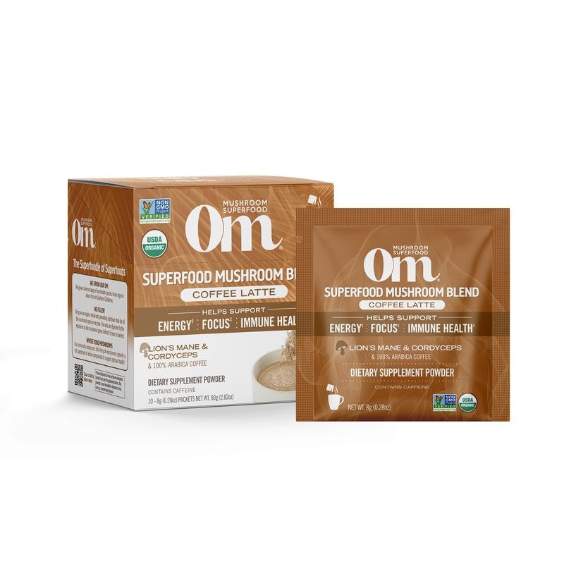 Om Mushroom Superfood Mushroom Coffee Latte Blend - Size: 30