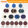 106Pcs Sanding Discs Set,2 inch Die Grinder Sanding Disc with