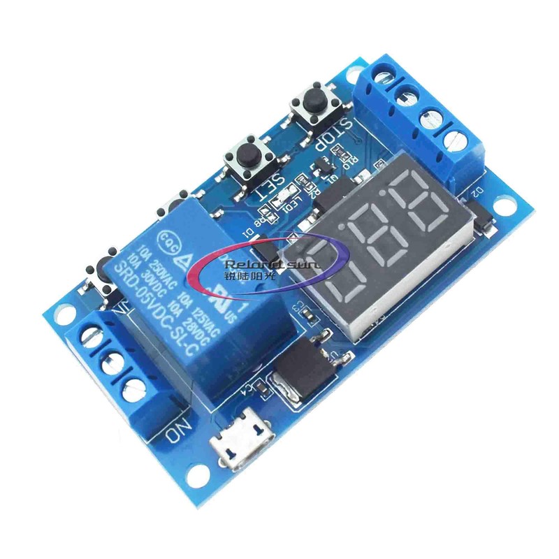 10PCS DC6V~30V Timer Relay Module Trigger Delay Time Module Cycle