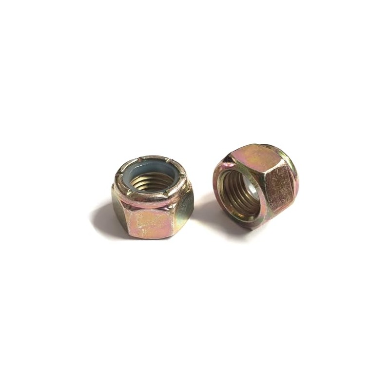 High Tensile Steel Lock Nuts, 7/16 UNF, Grade 8, Zinc