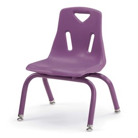 Jonti-Craft Berries 8120JC1004 Stacking Chair with Powder-Coated Legs, 10" Height, Purple