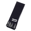 Spade w211 Men's Striped Scarf, Reversible Made in Japan, Front: