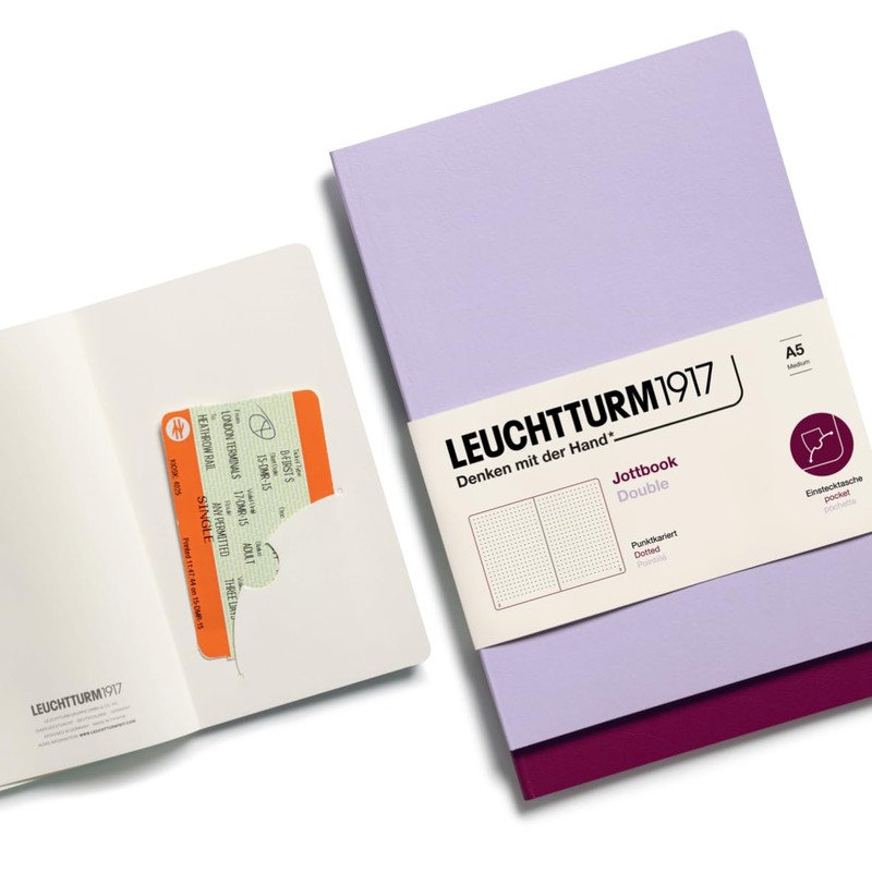 LEUCHTTURM1917 368195 Jottbook (A6) 59 Numbered Pages Blank Sage and