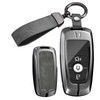 ontto Key Fob Shell Case with Keychain Metal and Leather