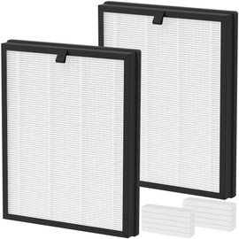 XBWW 2 Packs AP2000WF Replacement Filter Compatible with KNKA AP2000WF Purifier Filter Replacement with 10pcs Aroma Pads, Multi-Stages System