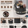 Rotating Makeup Brush Holder for Vanity Organization – 360° Desktop