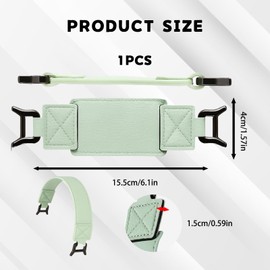 PonFxp For Kindle Strap, Lightweight Finger Grip Holder, Secure Hand Strap for E-Readers and Tablets, Ergonomic Design, Matcha Green, 15.5 x 4 x 1.5 cm