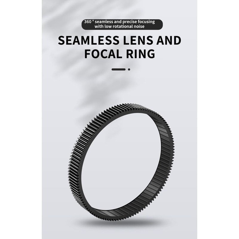 CS PRIORITY Seamless Focus Sprocket, 360° Rotation, Quiet Follow Focus
