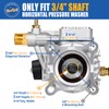 TOOLCY 3/4" Shaft Horizontal Pressure Washer Pump, 2600-3200 PSI @
