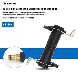 Pressure Washer Hose Connector, Hose Connect Extension Adapter, High Pressure Hose Coupling Connector, Hose Pipe Quick Connectors, for Kärcher K2 Clic K3 K4 K5 K6 K7 Series such as 2.641-721.0