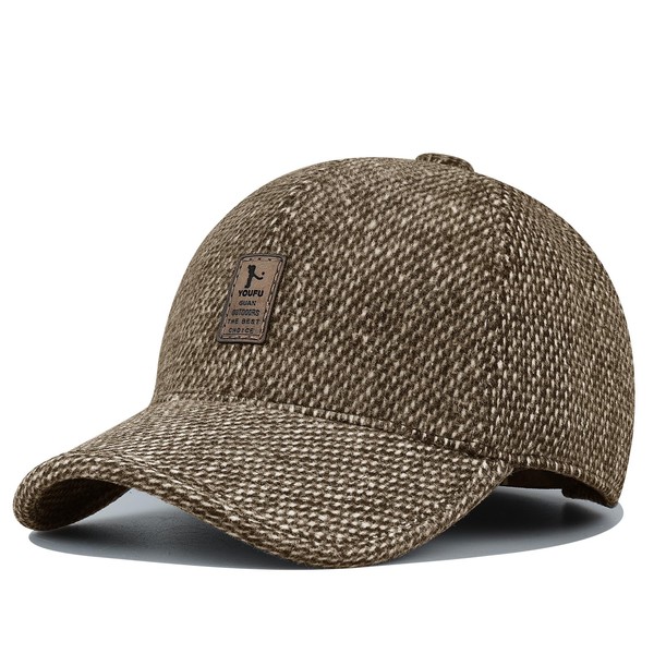 Clakllie Winter Baseball Caps Trucker Hat with Earflaps for Men