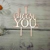 Decoración para tarta de boda con texto en inglés "I