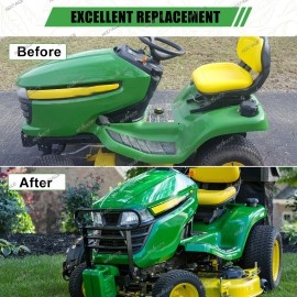 NIXFACE Brush Guard Bumper For John Deere Lawn Tractors X300 X500 Replace For BM23057