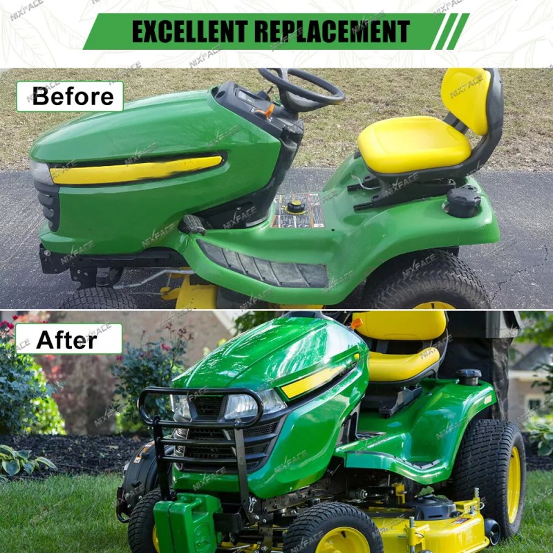 NIXFACE Brush Guard Bumper For John Deere Lawn Tractors X300