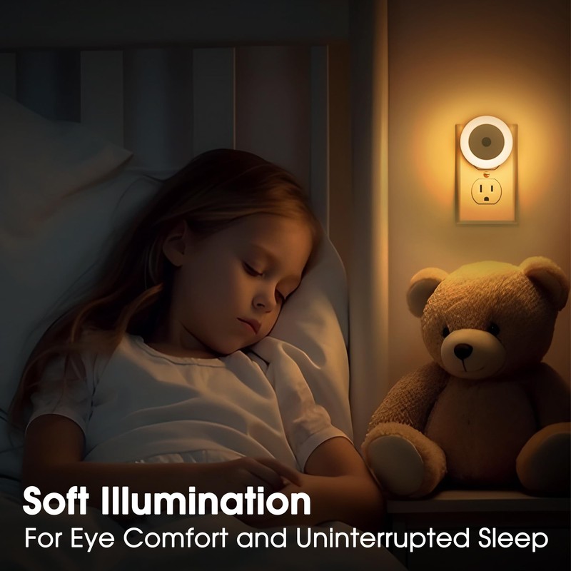 Briignite LED Baby Night Lights Plug into Wall [4Pack], Nightlight
