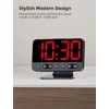 Odokee Digital Alarm Clocks for Bedrooms: Large Bold Number 5
