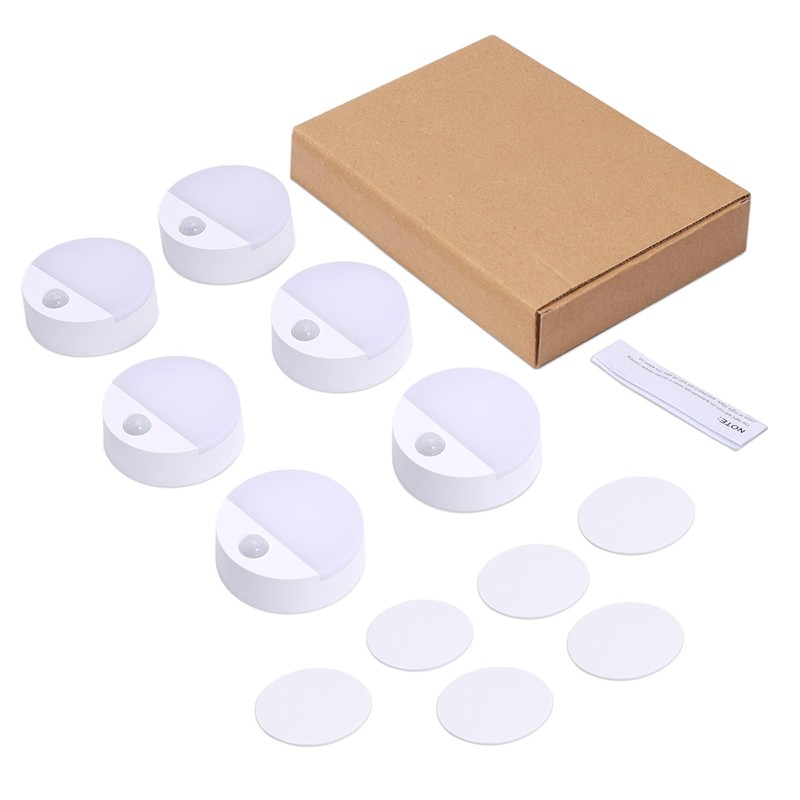 OQIMAX Motion Sensor Light, Battey Powered Under Cabinet Lights, Double