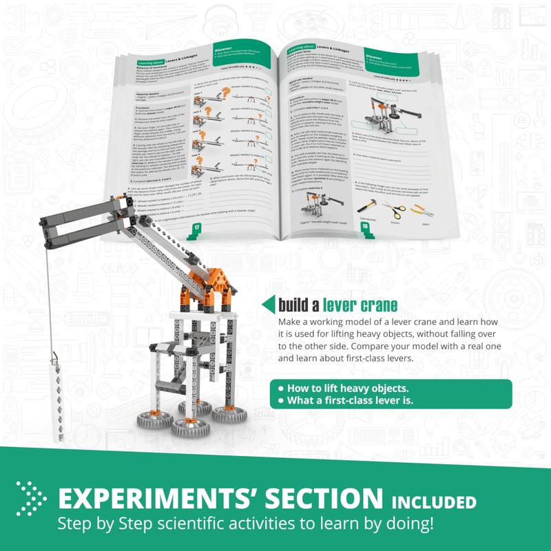 Engino STEM Toys, Mechanics: Levers, Linkages & Structures, Engineering Kits