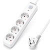Aigostar 4-Way Power Strip with Switch, Multiple Socket with Child