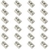 24 PCS Half Round T Slot Nuts with Roll-in Spring