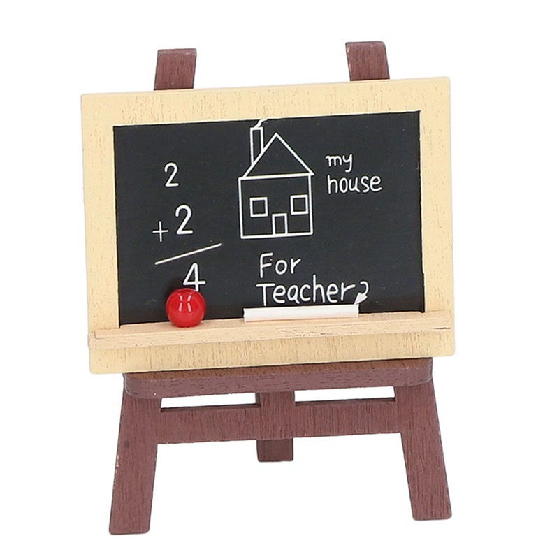 10Pcs Miniature Small Blackboard Easel Realistic Lovely Dollhouse Small Chalkboards