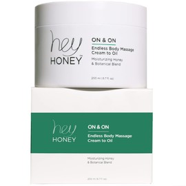 Hey Honey On and On Unique Cream to Oil Formula | Complete Body Moisturizer | Vitamin E, Vitamin C | Non-Greasy 48 Hours Active Hydration | Moisturizing Honey Extracts & Botanicals | 6.7 oz.