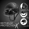 PFIFF ProtectionX Unisex Youth Riding Helmet, Black, S
