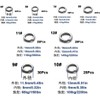9KM DWLIFE Split Ring Fishing 200 Pcs Stainless Steel Heavy