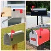Mailbox Flag Replacement Kit, Self Adhesive Red Mail Flag No