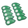 10 PCS Golf Club Head Covers Four Leaf Clover Pattern