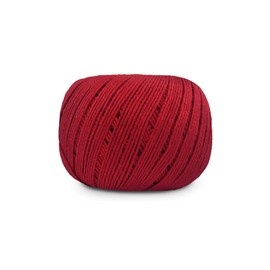 Circulo Amigurumi Yarn, 100% Mercerized Brazilian Virgin Cotton - Cotton Yarn for Crocheting and Knitting, Soft Yarn, Yarn Art - Sport Weight Yarn, 4.4 oz, 278 yds - Color 3402 - Circulo Red