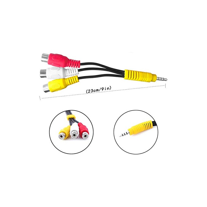 SNLLMZI AV Adapter, Video AV Component Adapter Cable Replacement for