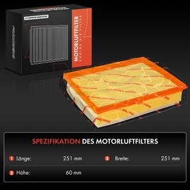 Frankberg Air Filter Insert Filter Diesel Compatible with A.u.r.i.s E18 1.6L 2015-2018 RAV 4 IV A4 2.0L 2015-2018 Verso R2 1.6L 2013-2018 Replace# 17801YV020