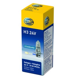 HELLA H3 24V Standard Halogen Bulb, 70W