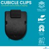 1InTheOffice - Clips para cubículos para paredes de tela, clips