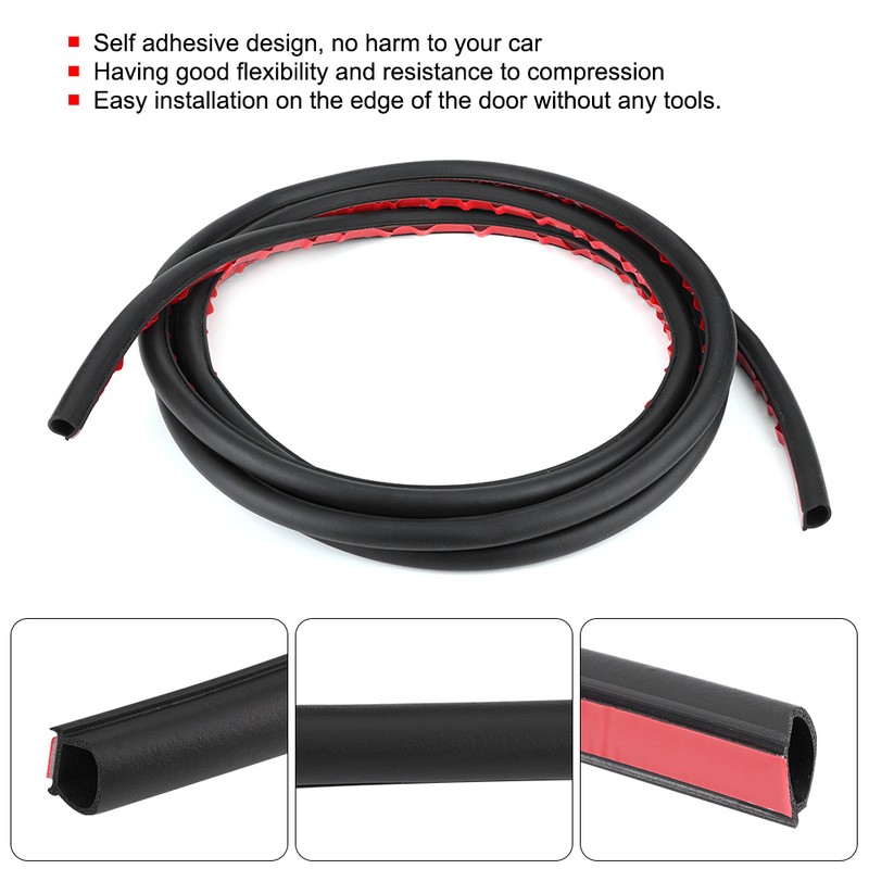 Car Door Edge Rubber Seal Trim Weather Strip Fit for