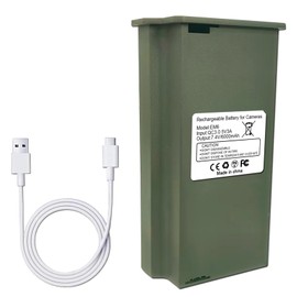 cokxiore 6000mAh Hunting Camera Rechargeable Battery, Trail Camera Lithium Battery Compatible with Reveal Hunting Camera X Gen 2.0, X Gen 3.0, X, X Pro, Pro 3.0, XB, SK, with USB-C Charging Cable