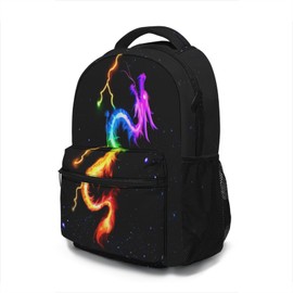Miaoquhe Dragon School Backpack for Teens Girls Boys Kids Animal Bookbag Travel Computer Daypack Stylish Bookbag for Elementary School Casual Travel Bag Computer Laptop Shoulder Bag
