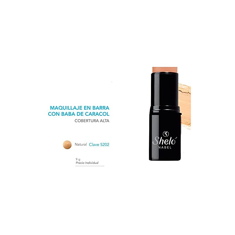 Sheló NABEL Barra de Maquillaje Baba de Caracol Cobertura Alta,