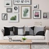 LOHDALOLF Black and Grey Cushion Covers 45x45 cm Set of